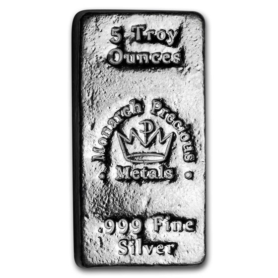 5 oz Hand Poured Silver Bar - MPM 5 oz Hand Poured Silver Bar - MPM
